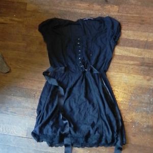Vintage Lip Service Black Cap Sleeve Dress
